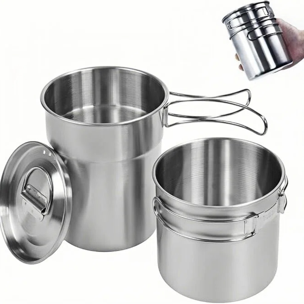 Camping Cooking Backpack - Foldable Camping Cups Mugs Camping Pot