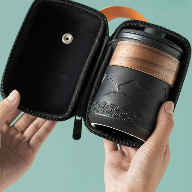 Camping Cooking Utensil Set - Portable Travel Tea Set One Pot