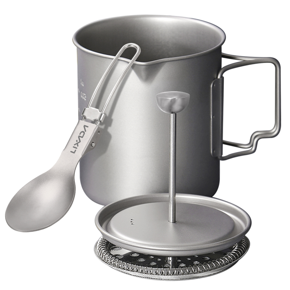 Mess Kit Titanium - Lixada 750ml Titanium Coffee Cup Mug