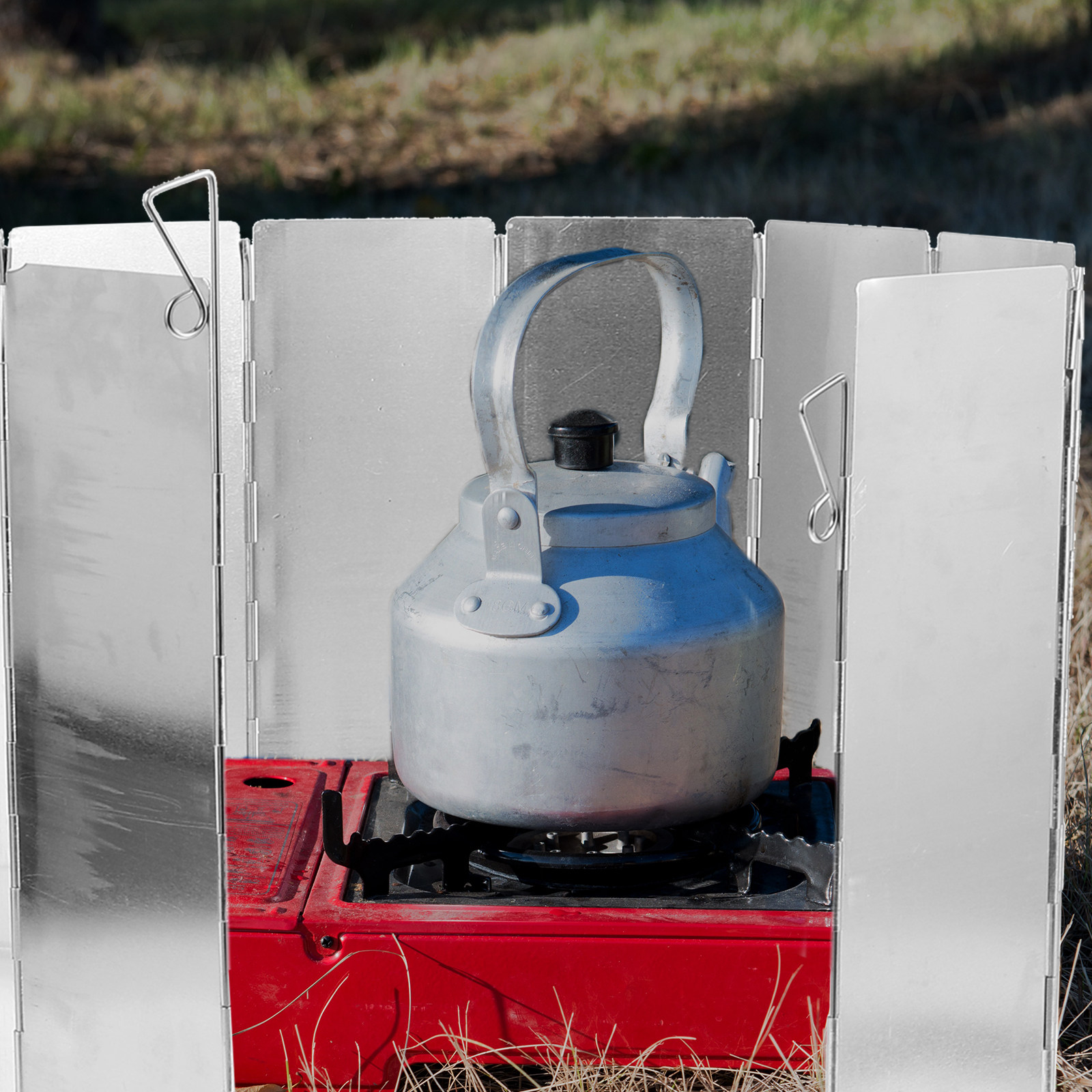 Camping Cooking Windscreen - 1Set Portable Folding Windscreen for Camping