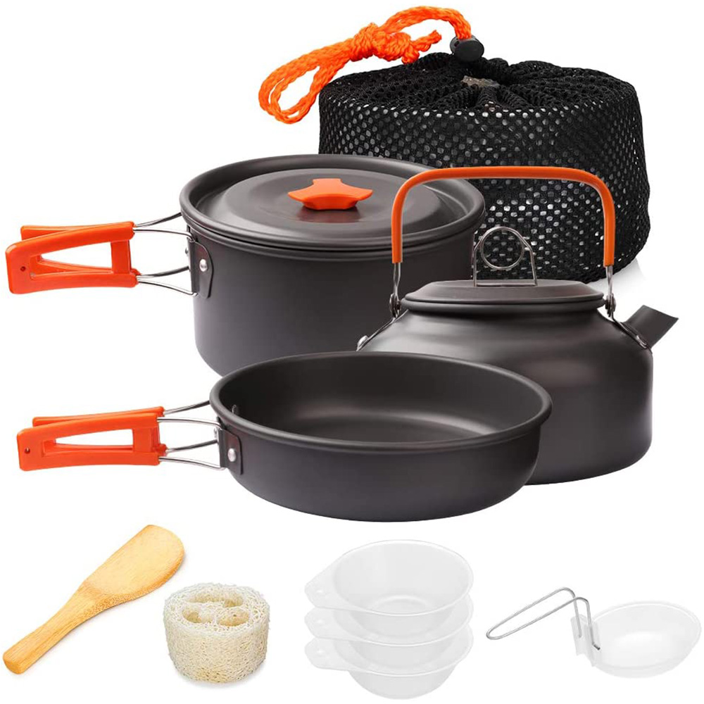 Camping Cooking Backpack - 1pcs/1set Camping Cookware Kit Outdoor Cooking