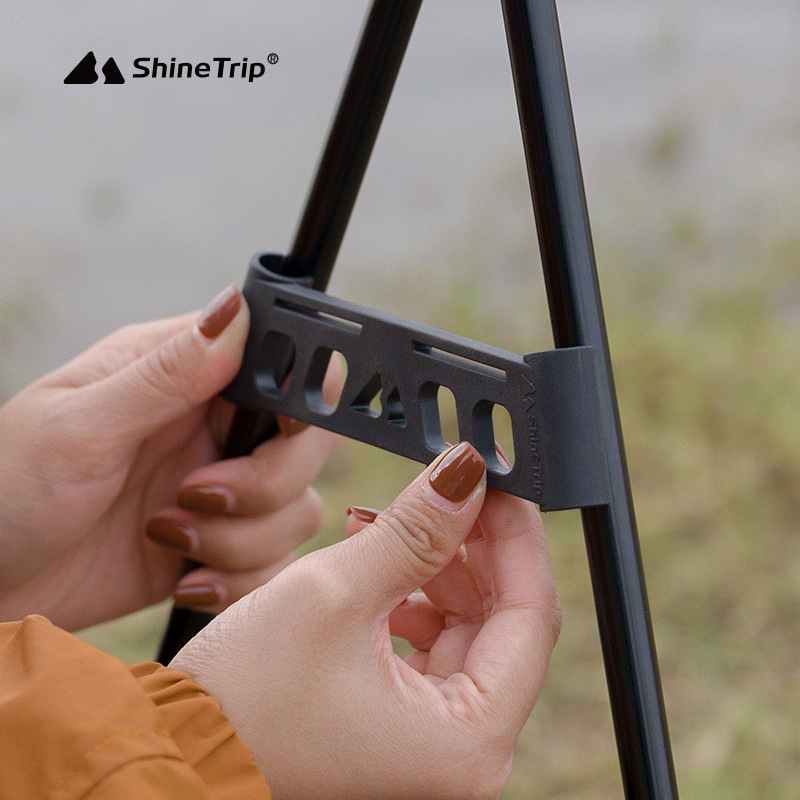 Camping Outdoor Cooking Table - Shine Trip Outdoor Camping Triangle Shelf