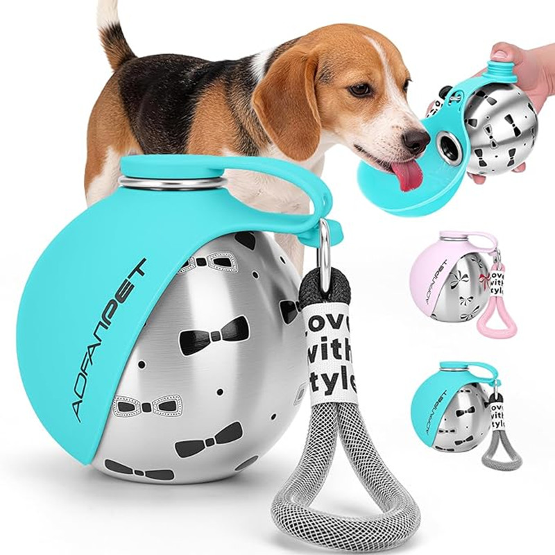 Camping Cooking Bowl - Portable Dog Water Bottle Stainless Steel