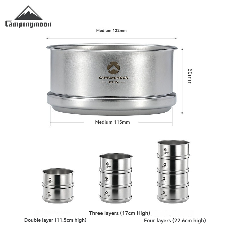 Camping Cooking Dishes - CAMPINGMOON Portatle Outdoor Camping and Picnic
