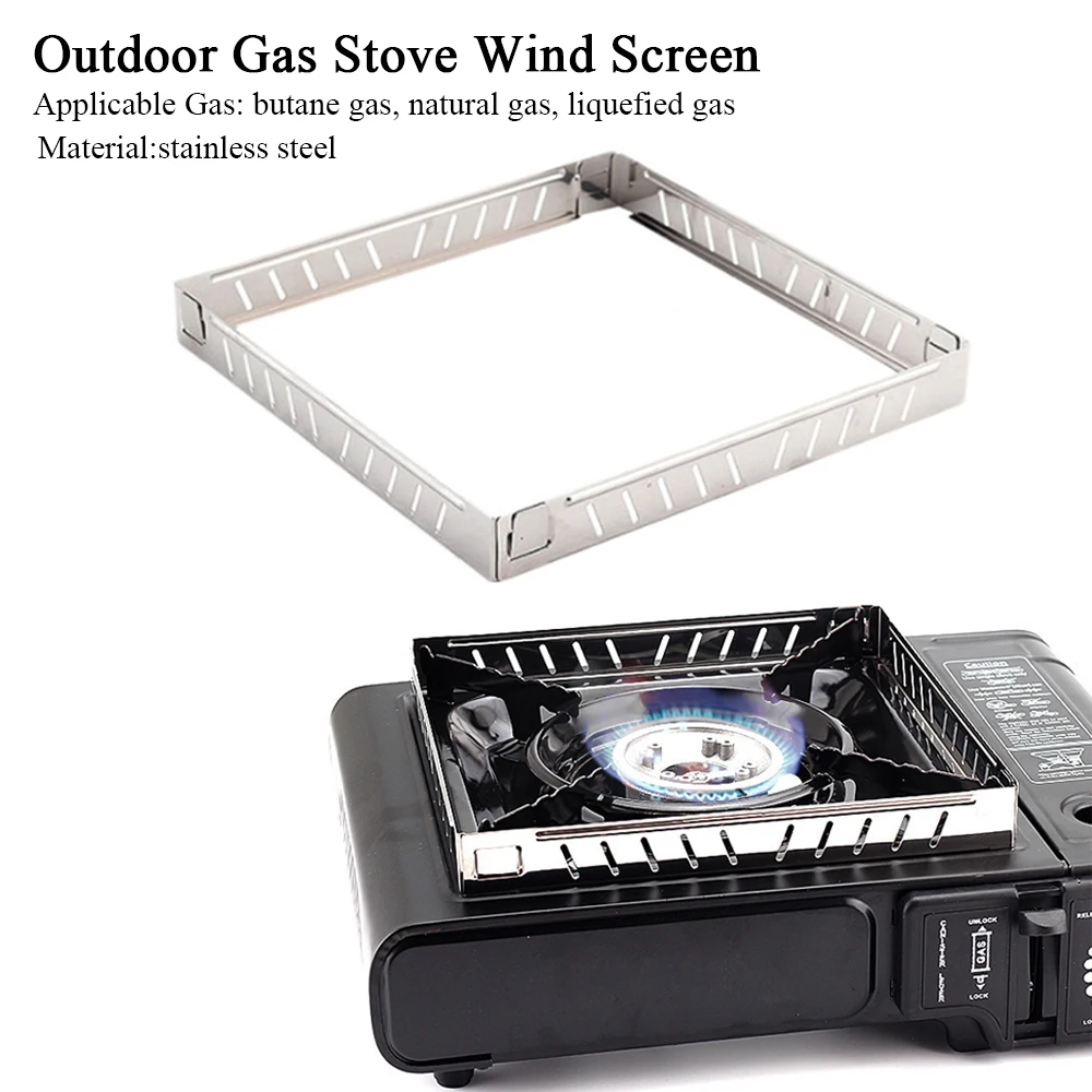 Outdoor Gas Stove Wind Screen  - Camping Cooking Windscreen ulasan dan harga