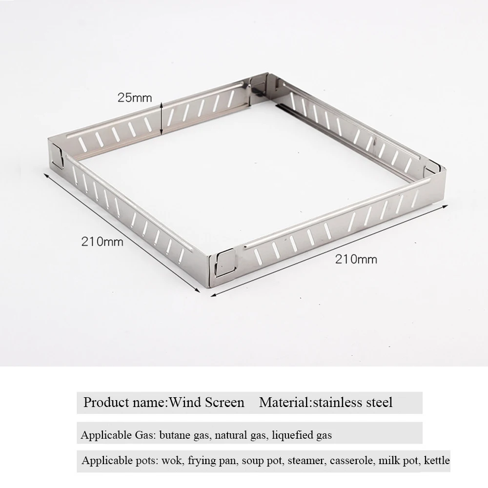 Outdoor Gas Stove Wind Screen  - Camping Cooking Windscreen ulasan dan harga