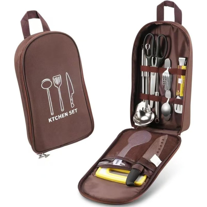 Camping Travel Cooking Utensil - Camping Cooking Equipment Bag ulasan dan harga