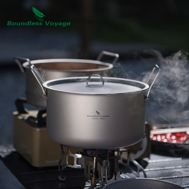 Boundless Voyage Titanium Stea - Mess Kit Titanium ulasan dan harga