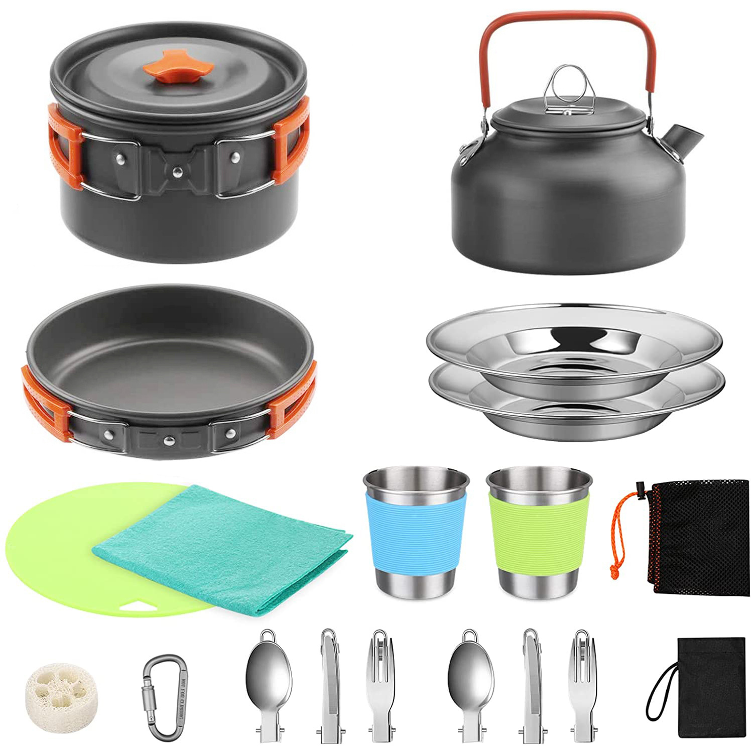 Outdoor Camping Cook Set with  - Camping Cooking Set With Kettle ulasan dan harga