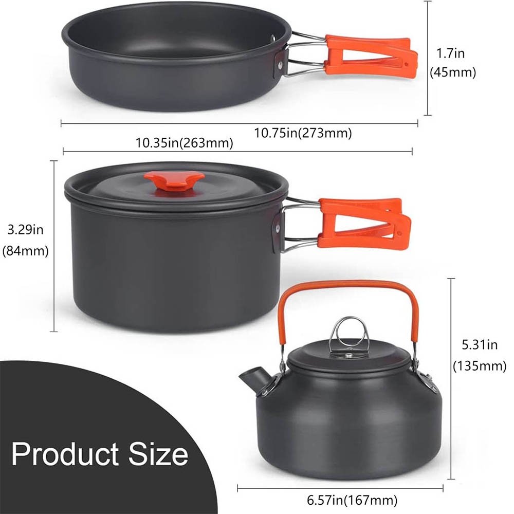 Aluminum Outdoor Camping Cookw - Camping Cooking Equipment Bag ulasan dan harga