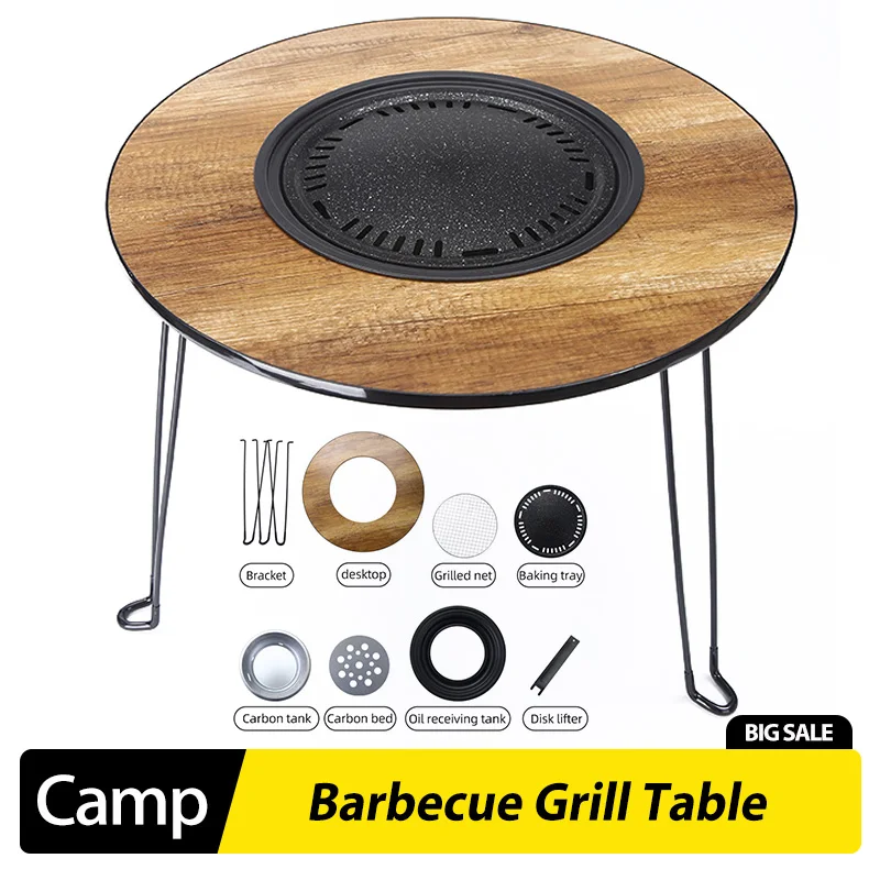 Foldable Portable Non-smoking  - Camping Cooking Table Foldable ulasan dan harga