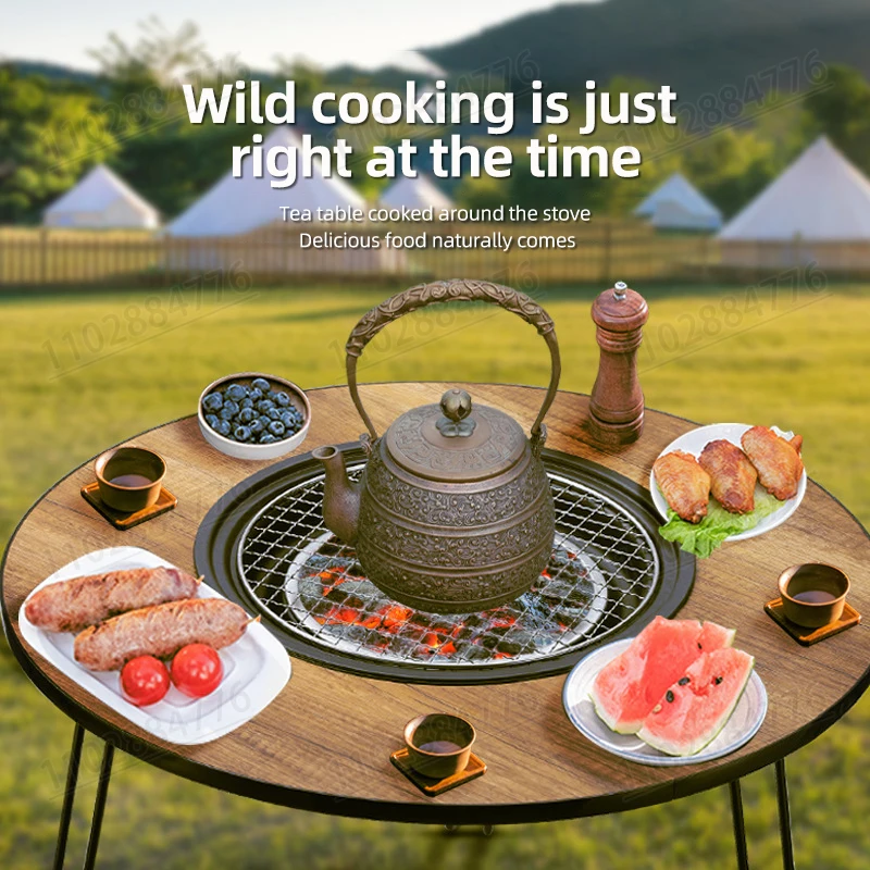 Foldable Portable Non-smoking  - Camping Cooking Table Foldable ulasan dan harga