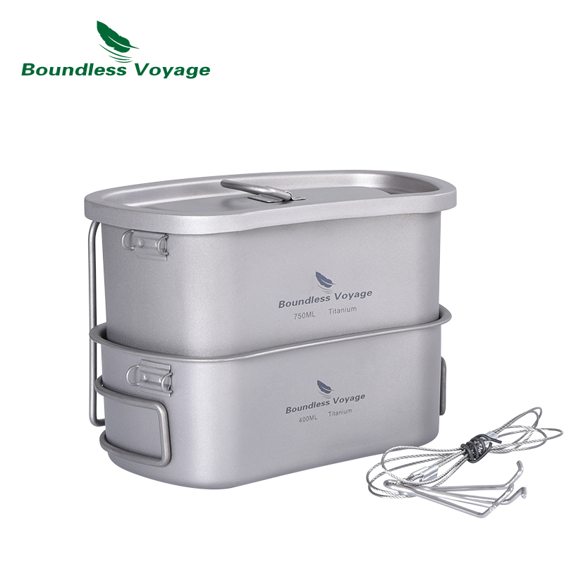Boundless Voyage Outdoor Milit - Mess Kit Titanium ulasan dan harga