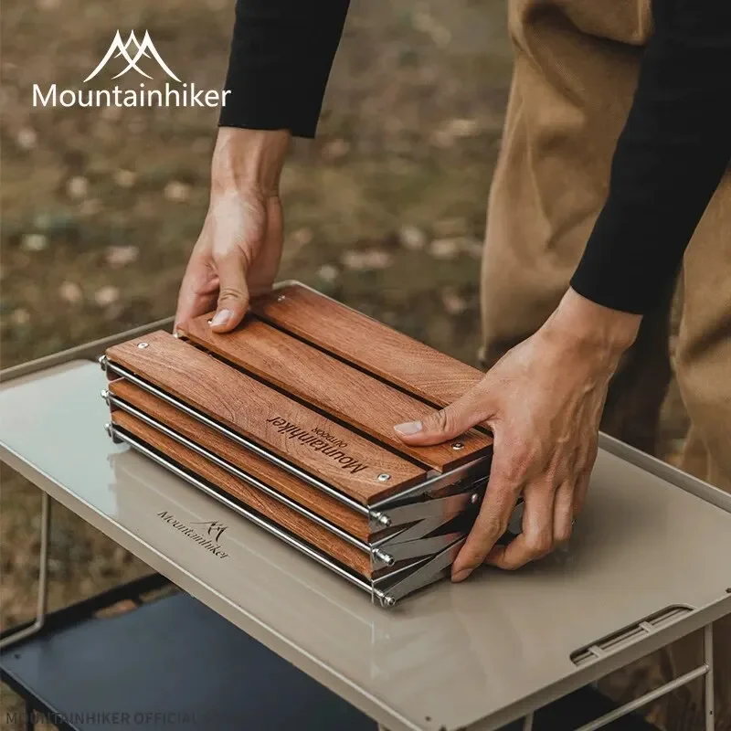 MOUNTAINHIKER Three-tier Rack  - Camping Cooking Table Foldable ulasan dan harga