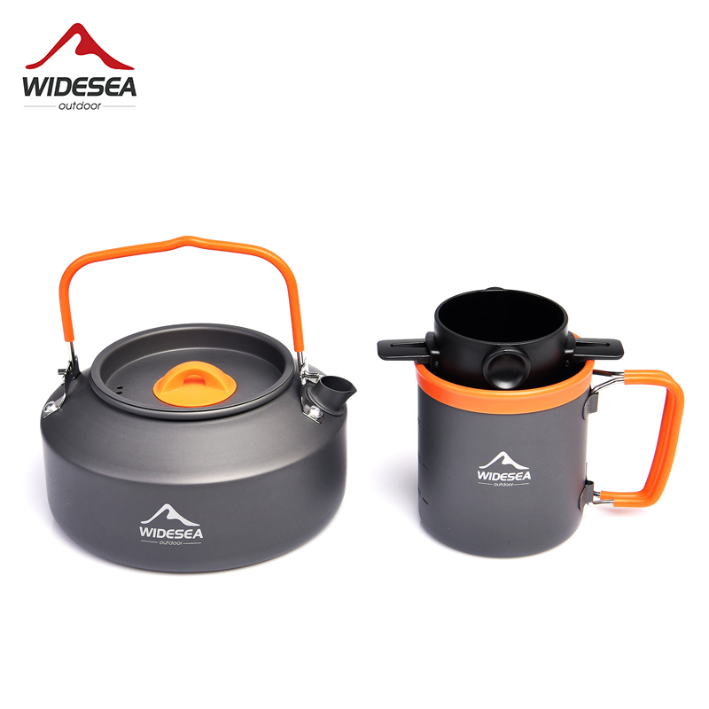 Widesea Camping Coffee Cookwar - Camping Cooking Set With Kettle ulasan dan harga