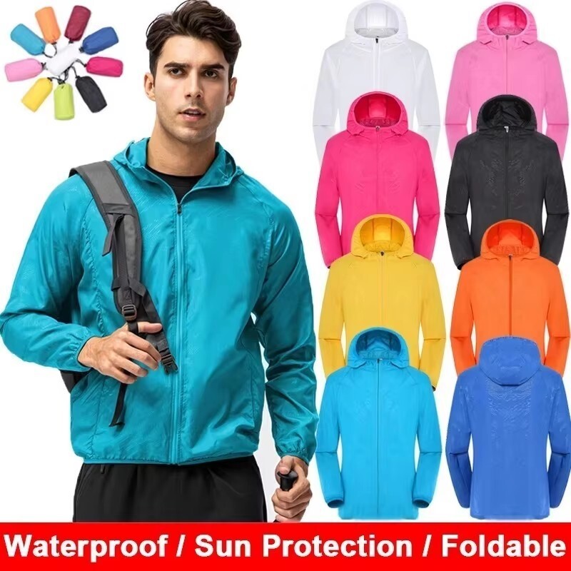 Men Women Waterproof Jacket Wi - Camping Cooking Windbreak ulasan dan harga