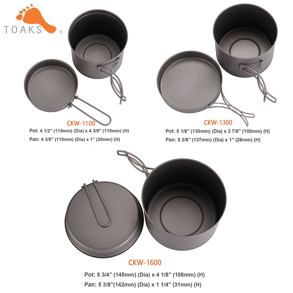 TOAKS Cookware Set Ultralight  - Mess Kit Titanium ulasan dan harga
