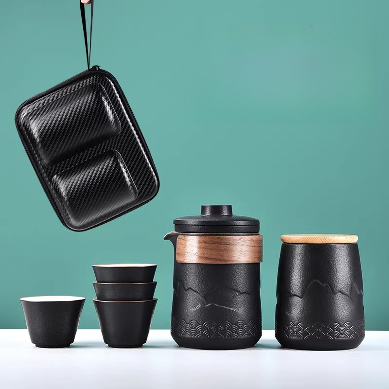 Portable Travel Tea Set One Po - Camping Cooking Utensil Set ulasan dan harga