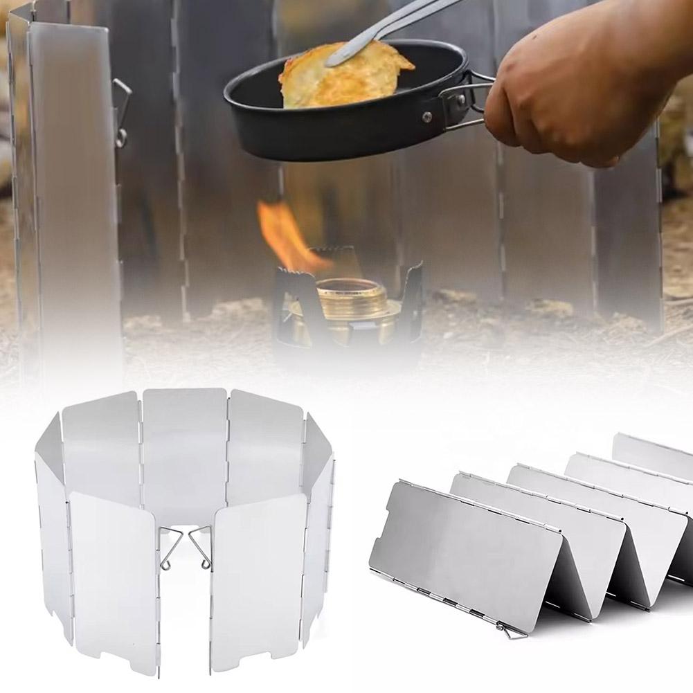 Outdoor Foldable Wind Shield C - Camping Cooking Windscreen ulasan dan harga