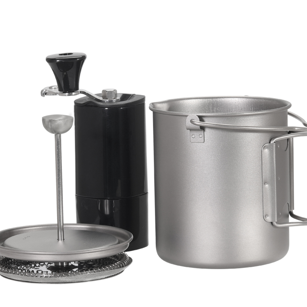 Lixada 750ml Titanium Coffee C - Mess Kit Titanium ulasan dan harga