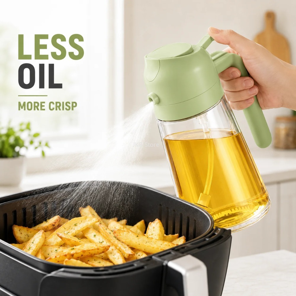 2 in 1 Olive Oil Sprayer Dispe - Camping Cooking Oil ulasan dan harga