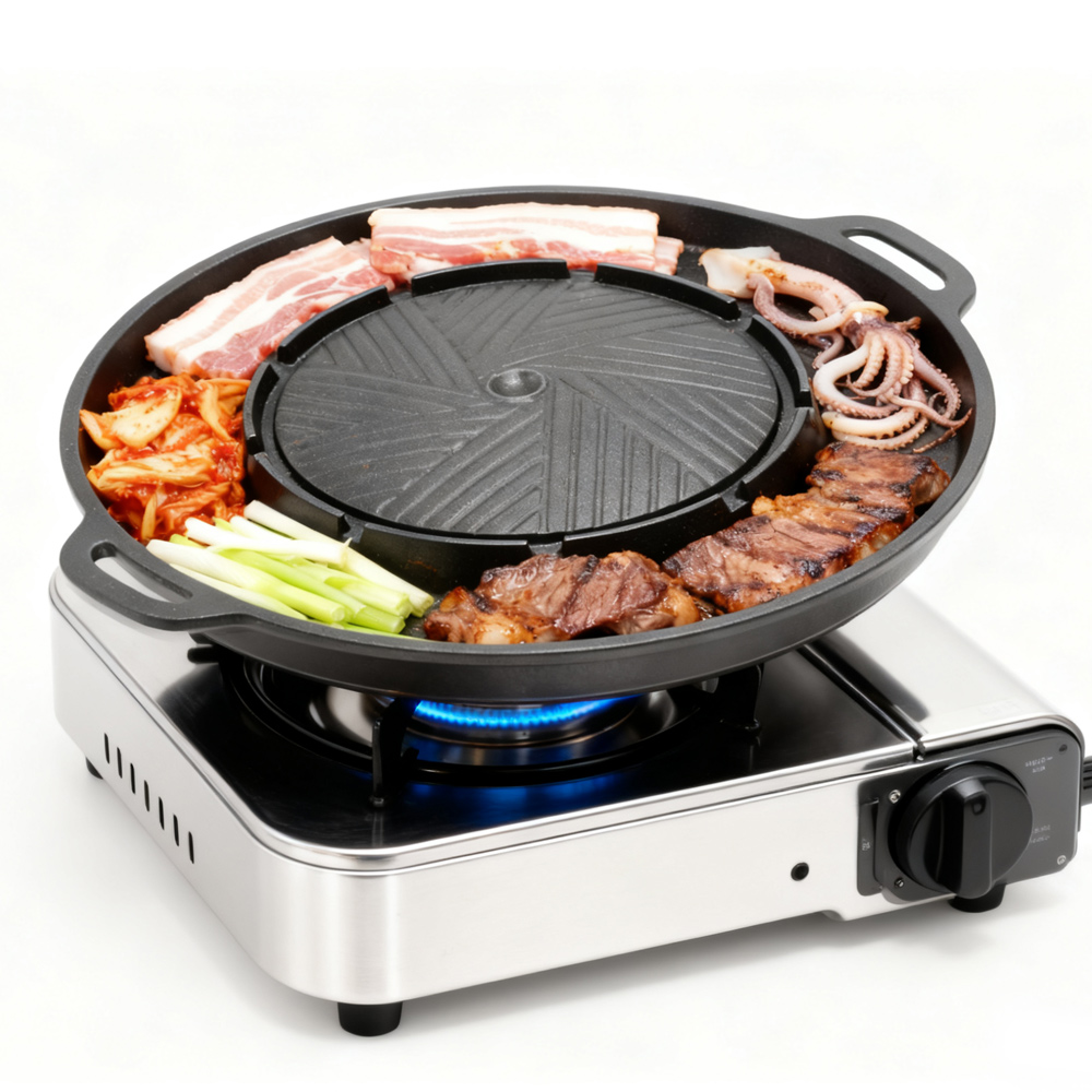 KOSUN Korean BBQ Grill Pan 2 i - Camping Cooking Bowl ulasan dan harga