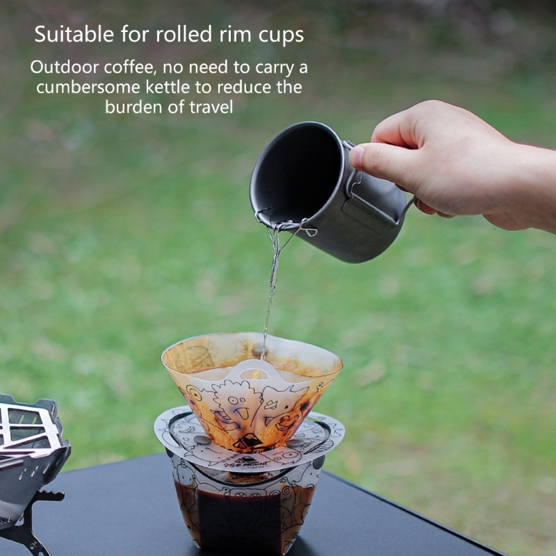 1PC Hand Brewed Coffee Teapot  - Camping Cooking Bowl ulasan dan harga