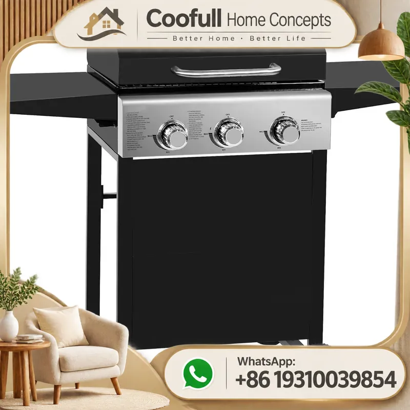 Propane Gas Grill With Side Bu - Camping Cooking Table Foldable ulasan dan harga