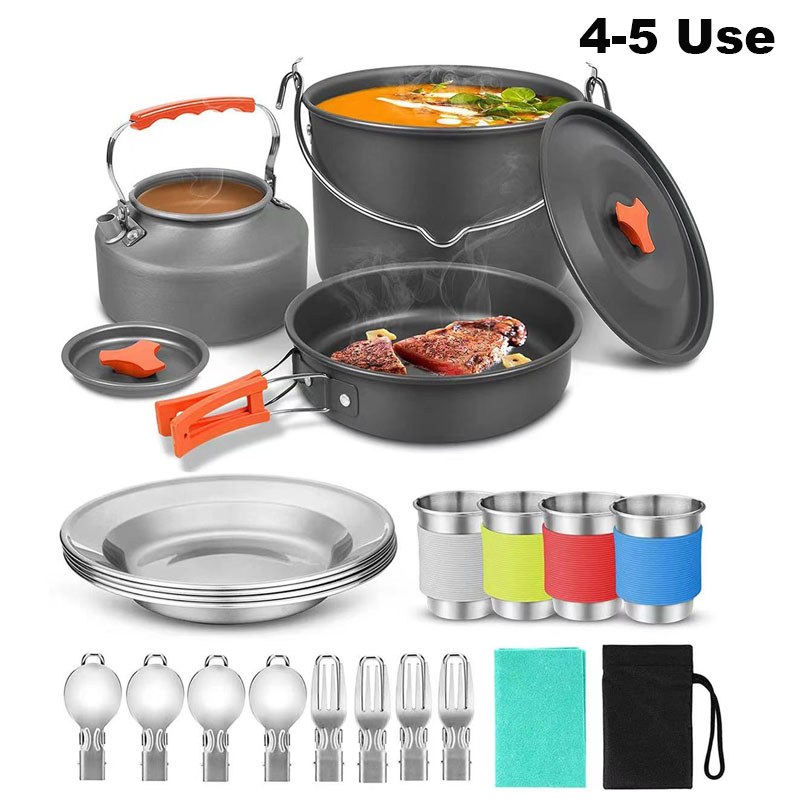 Aluminum Outdoor Camping Cookw - Camping Cooking Equipment Bag ulasan dan harga