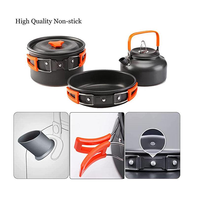 Aluminum Outdoor Camping Cookw - Camping Cooking Equipment Bag ulasan dan harga