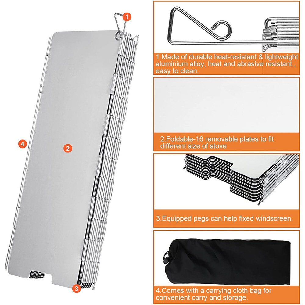 Lightweight Folding Camping St - Camping Cooking Windscreen ulasan dan harga