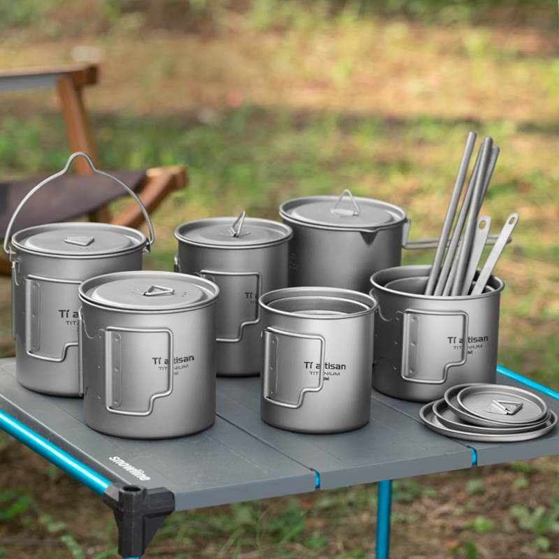 Tiartisan Outdoor Titanium Lig - Mess Kit Titanium ulasan dan harga