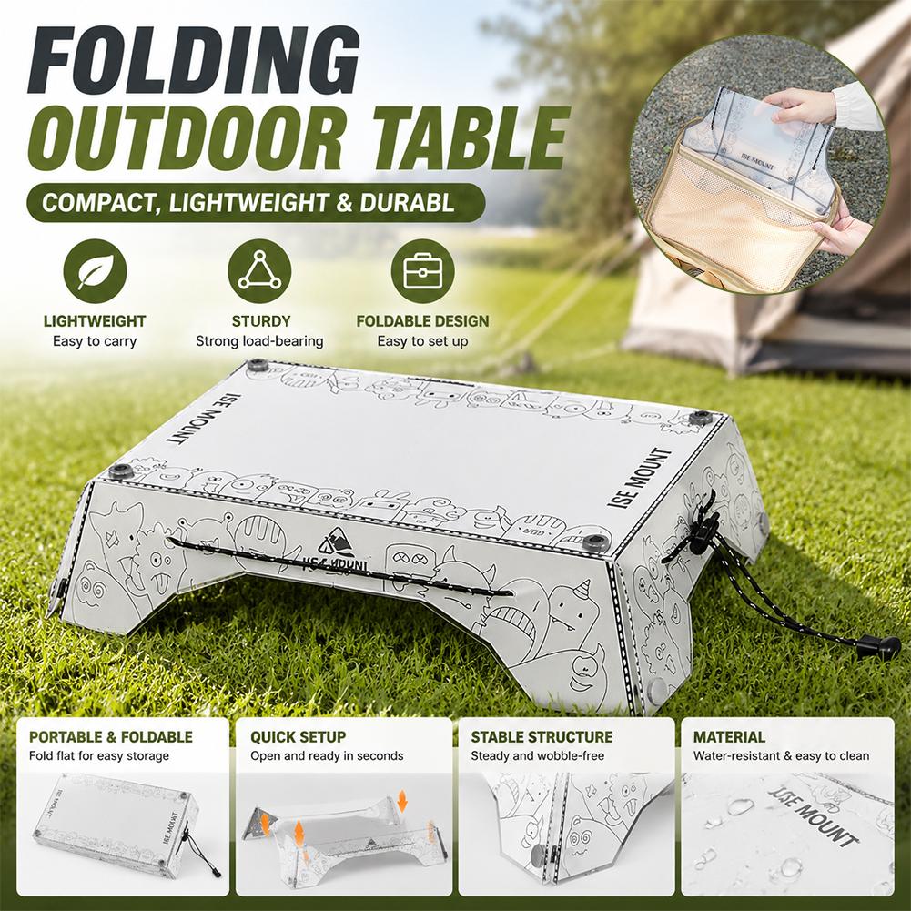 Portable Multi Folding Camping - Camping Cooking Table With Storage ulasan dan harga