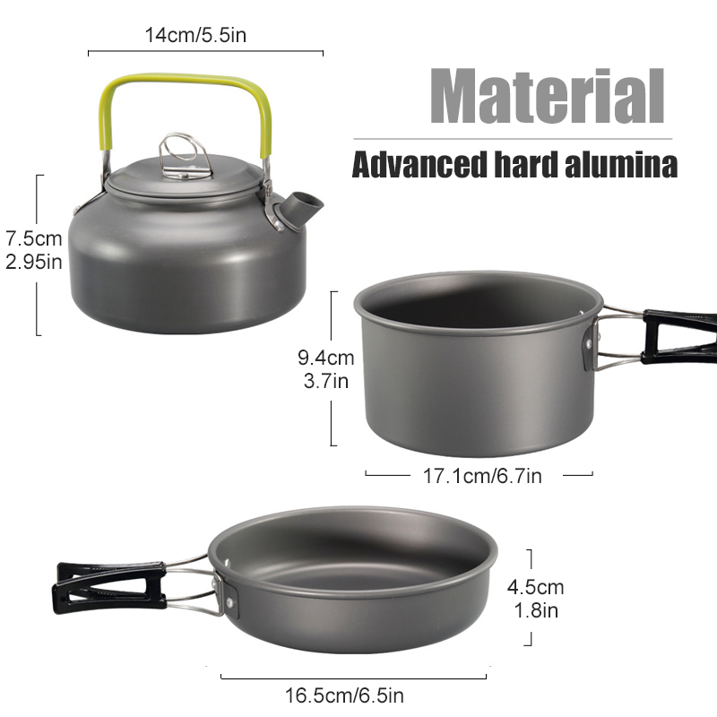 WESTTUNE Camping Cookware Kit  - Camping Outdoor Cooking Table ulasan dan harga