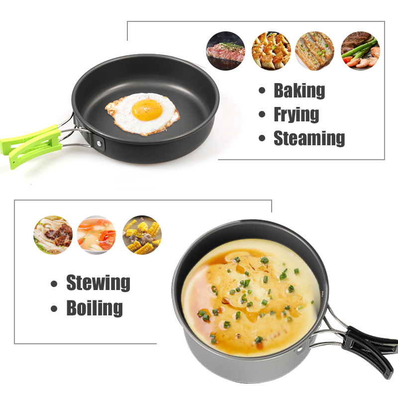 WESTTUNE Camping Cookware Kit  - Camping Outdoor Cooking Table ulasan dan harga