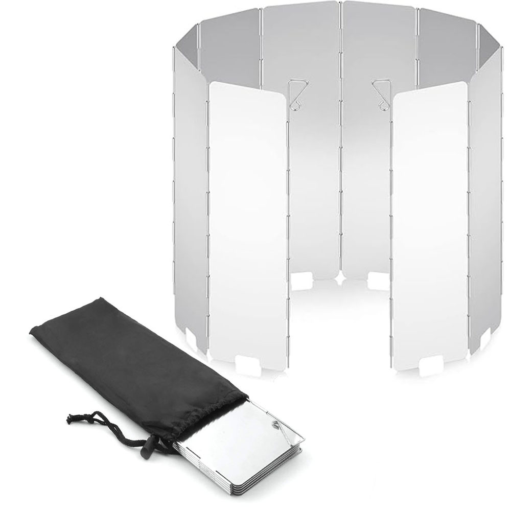 8/9/10/12/14/16 Plates Folding - Camping Cooking Windscreen ulasan dan harga