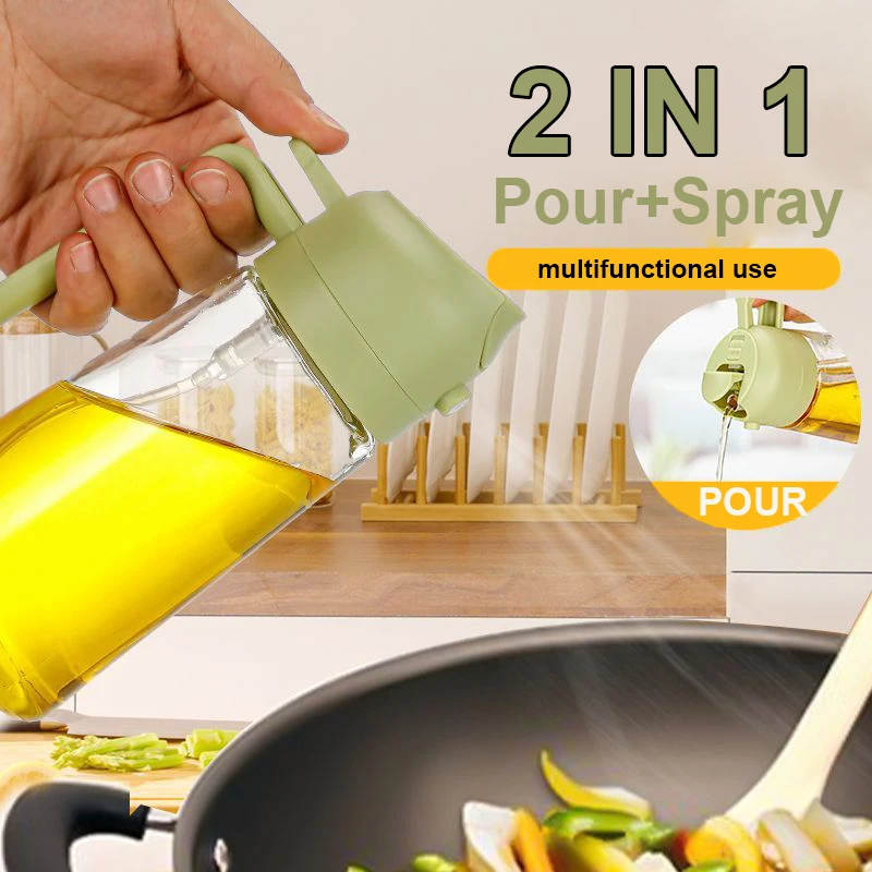 2 in 1 Pour Spray Sprayer Kitc - Camping Cooking Oil ulasan dan harga