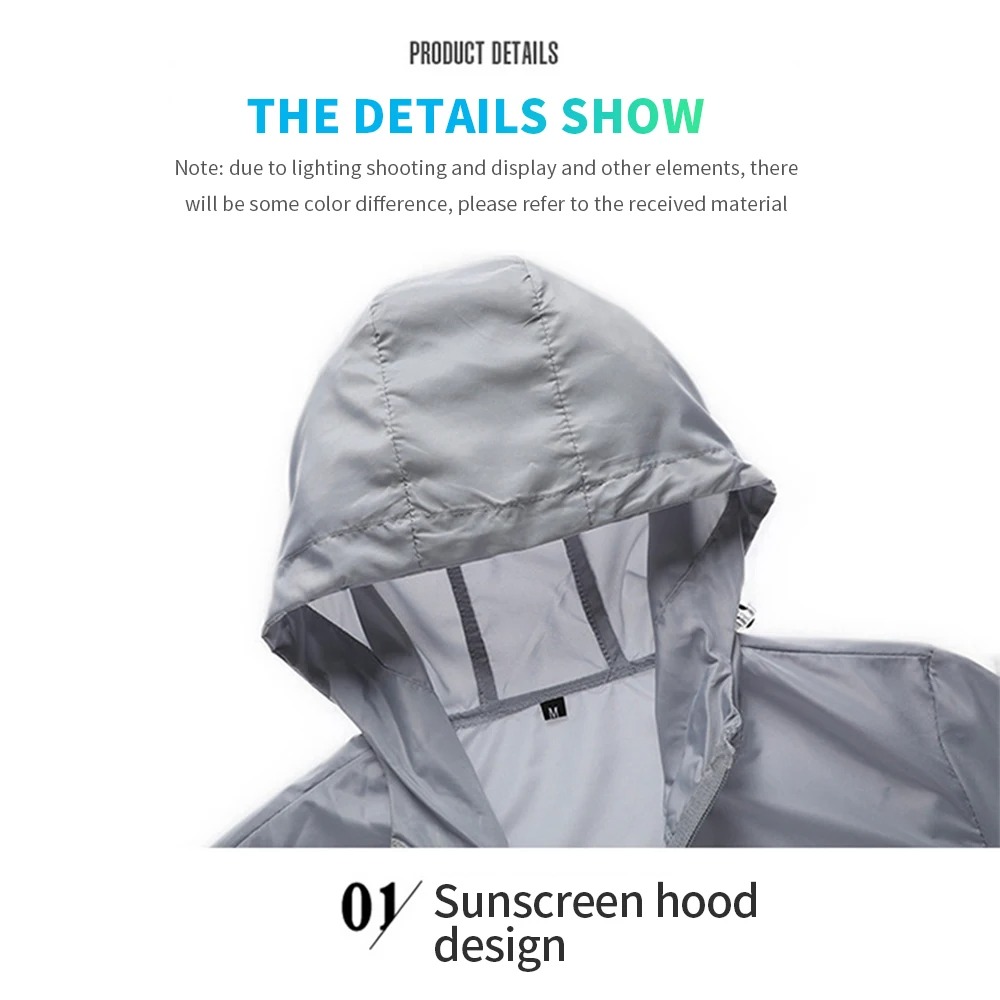Men's Hooded Sun Protection Ja - Camping Cooking Windbreak ulasan dan harga