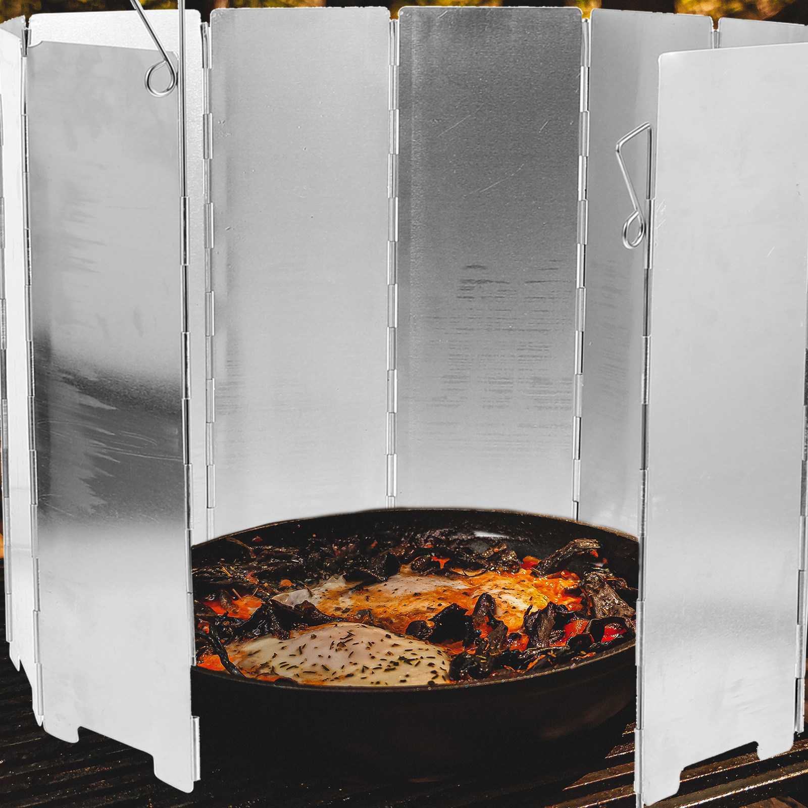 1Set Portable Folding Windscre - Camping Cooking Windscreen ulasan dan harga