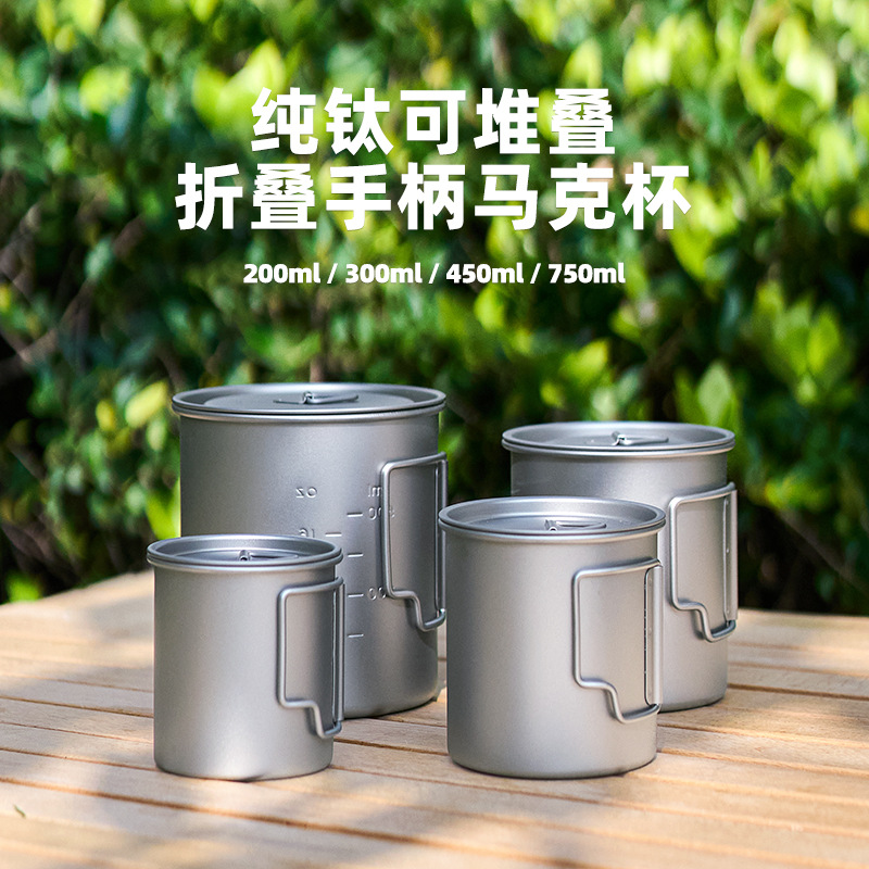 Lightweight Outdoor Titanium P - Mess Kit Titanium ulasan dan harga