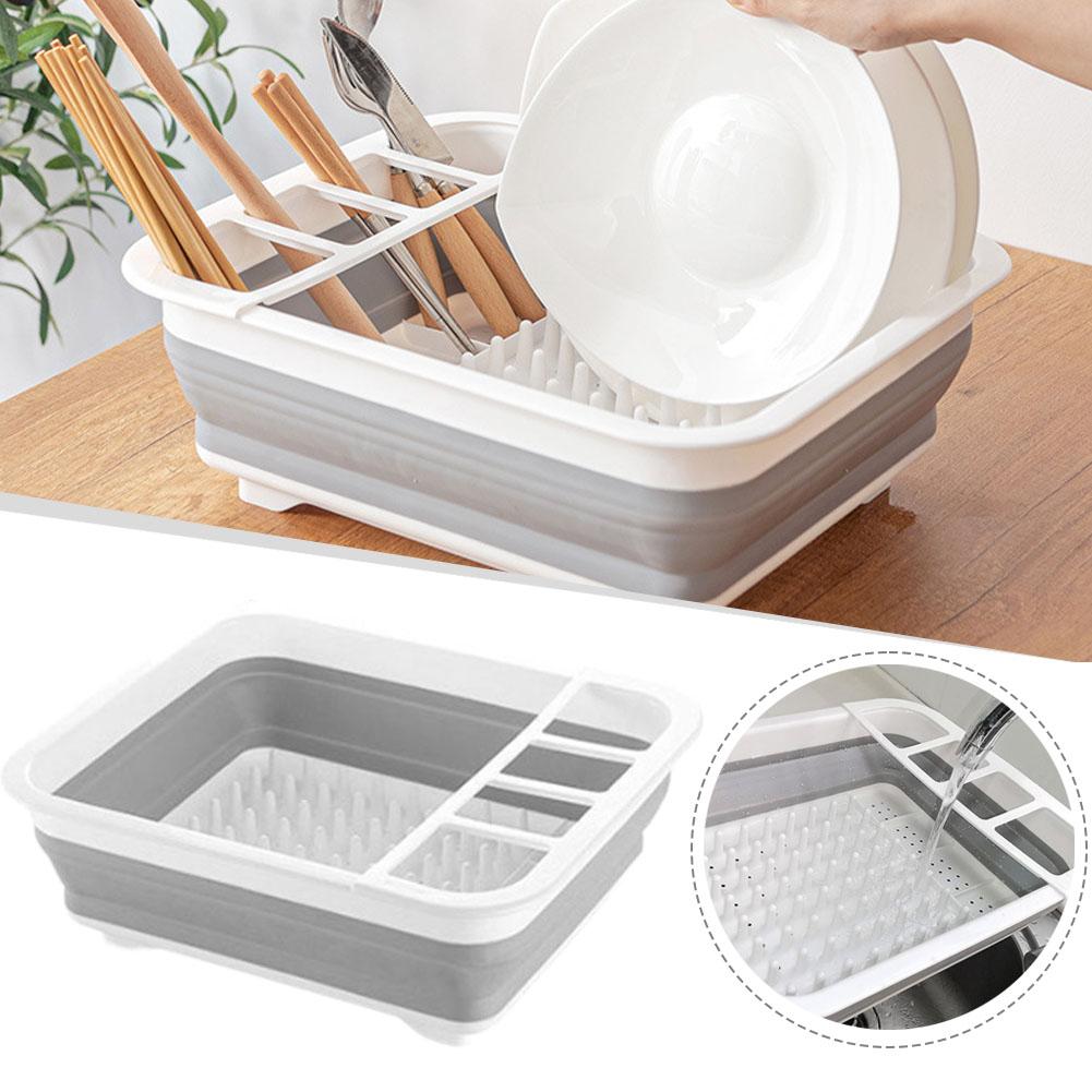 Foldable Dish Drainer Bowl Rac - Camping Cooking Dishes ulasan dan harga