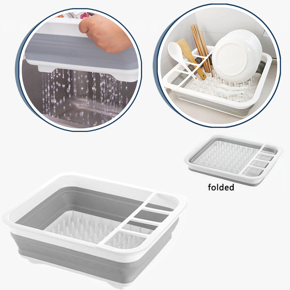 Foldable Dish Drainer Bowl Rac - Camping Cooking Dishes ulasan dan harga