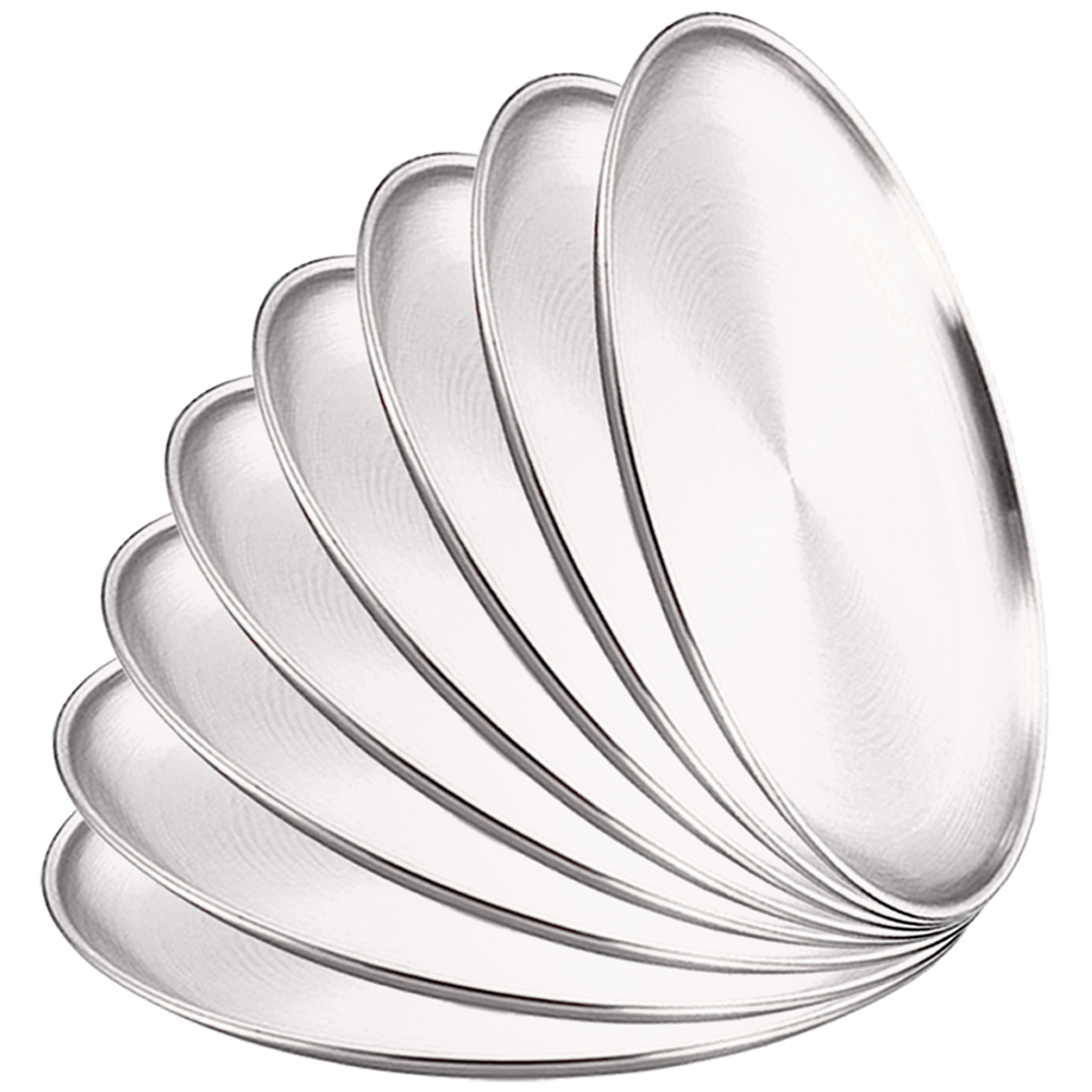 8Pcs Metal Dining Dish Stainle - Camping Cooking Dishes ulasan dan harga