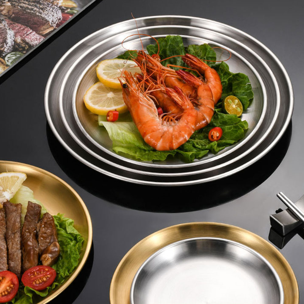 8Pcs Metal Dining Dish Stainle - Camping Cooking Dishes ulasan dan harga