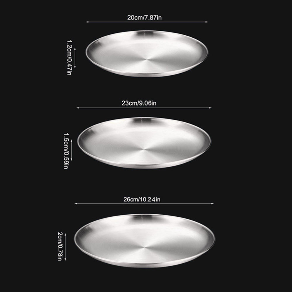 8Pcs Metal Dining Dish Stainle - Camping Cooking Dishes ulasan dan harga