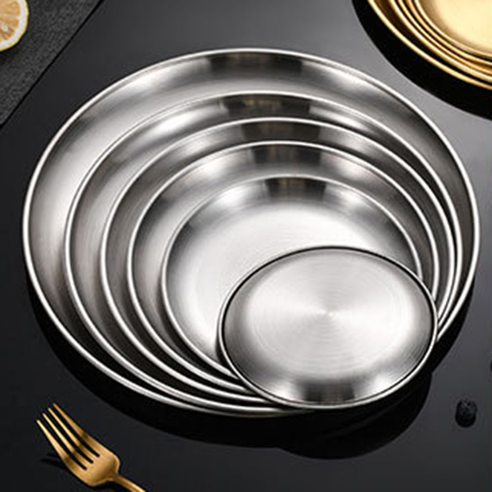 8Pcs Metal Dining Dish Stainle - Camping Cooking Dishes ulasan dan harga