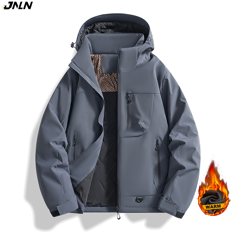JNLN Men Waterproof Fleece Jac - Camping Cooking Windbreak ulasan dan harga
