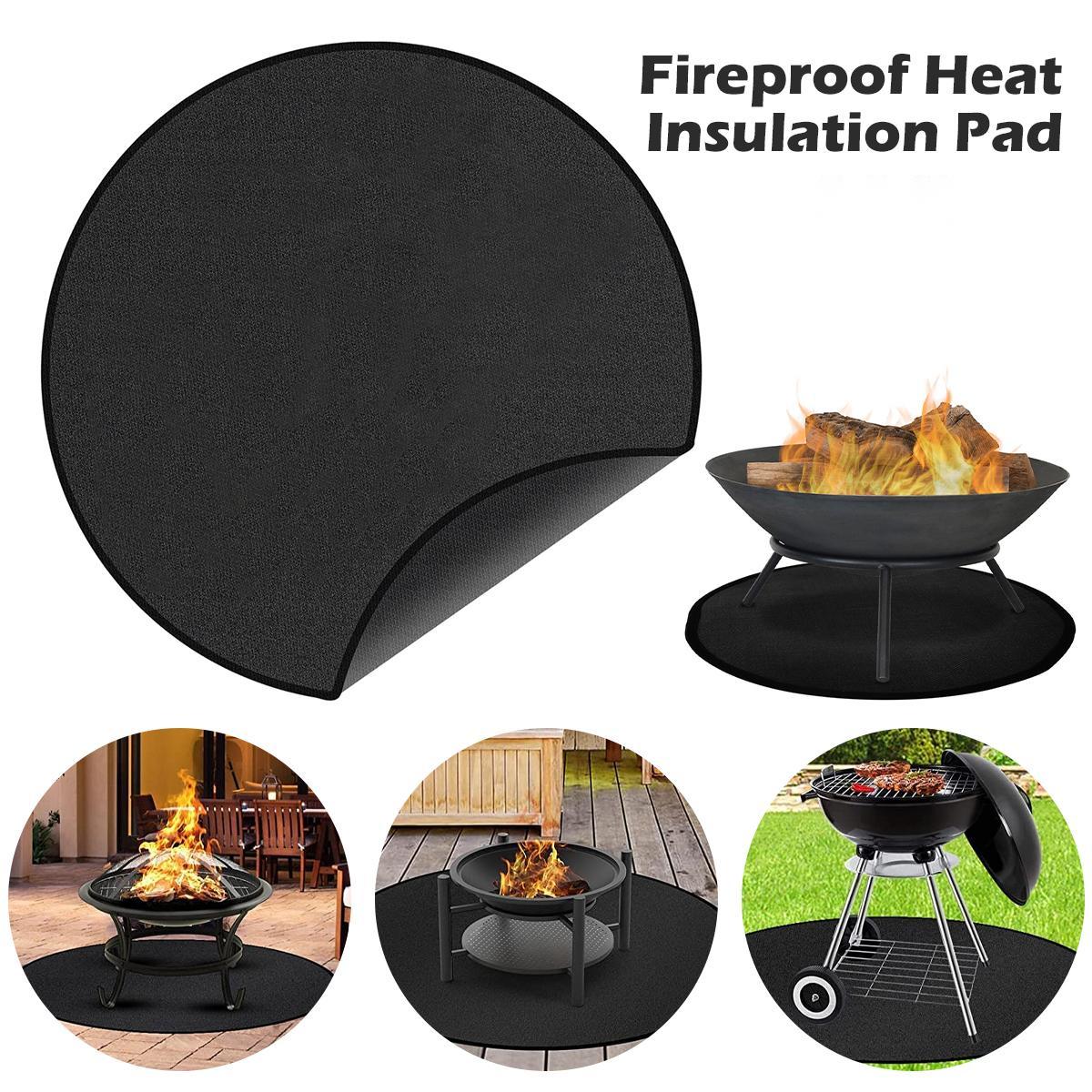 Grill Pad Mat Fire Pit Mat For - Charcoal Chimney Starter ulasan dan harga