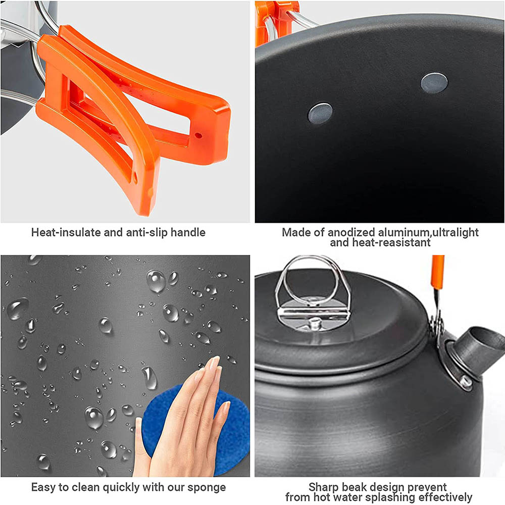 1pcs/1set Camping Cookware Kit - Camping Cooking Backpack ulasan dan harga