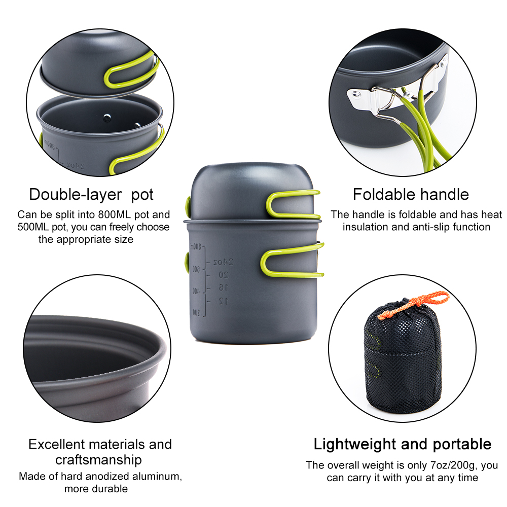 Widesea Ultralight Camping Coo - Camping Cooking Dishes ulasan dan harga
